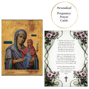 Lugar Anna e o Cartão de Oração à Gravidez Theotokos