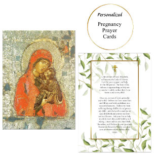 Lugar Anna e o Cartão de Oração à Gravidez Theotokos