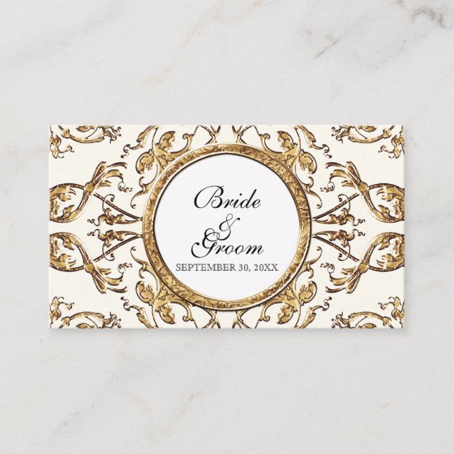 Lugar Black Tie Elegance 2 - Cartão de Assento de Escolt (Frente)