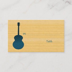 Lugar Cartão Azul De Guitarra