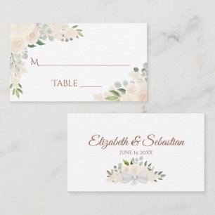 Lugar Cartão de Acompanhamento de Casamento Floral de Pê