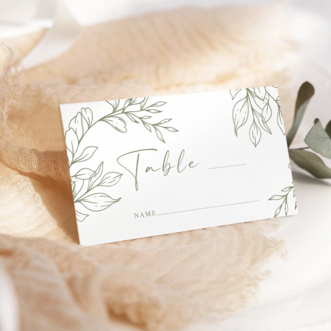 Lugar Cartão de Acompanhamento de Casamento Simples Flor (Criador carregado)