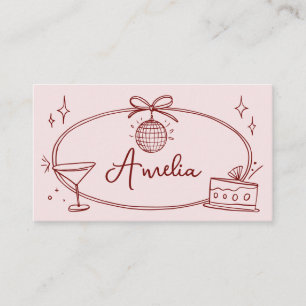 Lugar Cartão de aniversário de discoteca personalizado