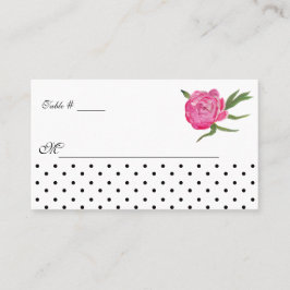 Lugar Cartão de Escolta de Casamento de Peões e Pontos A