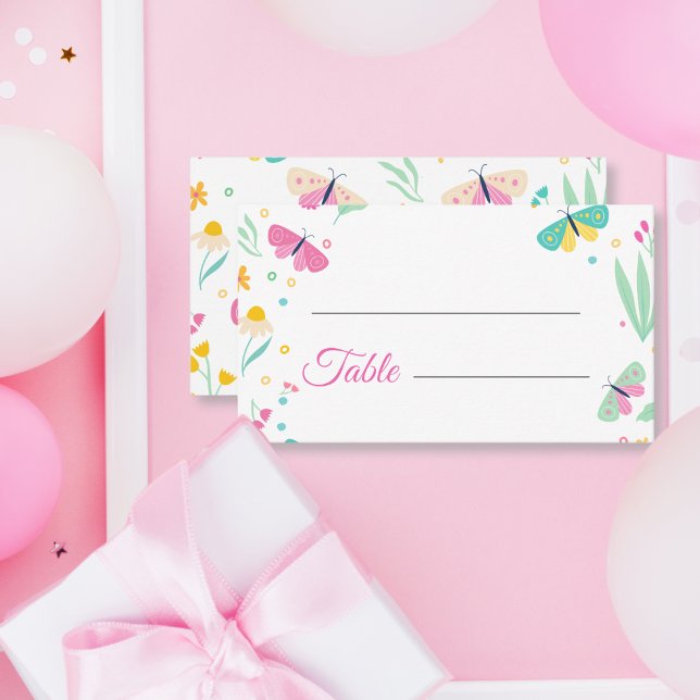 Lugar Cartão de Jardim da Garden Girl do Pastel Branco (Criador carregado)