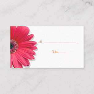 Lugar Cartão de Local de Casamento de Fita Laranja-Rosa-