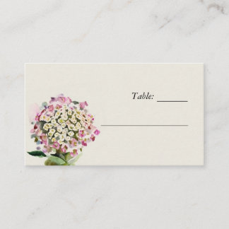 Lugar Cartão de Local de Casamento Floral de Flor Selvag