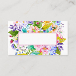 Lugar Cartão de Local de Casamento Romântico Floral Rosa