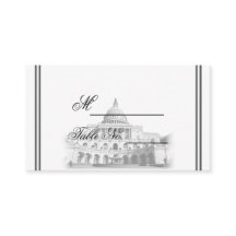 Cartão de Local de Destino Washington DC