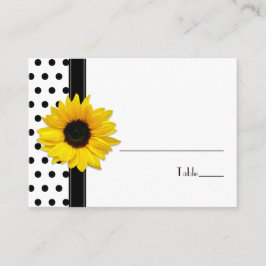 Lugar Cartão de Localidade de Bolinhas Branca de Girasso