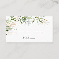 Cartão de Localidade Plana-Casada Elegante Olive G