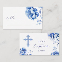 Lugar Cartão de Localidade Plano Batismo Flor Azul Flor