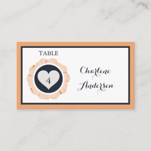 Lugar Cartão de Mesa de Casamento Pearl Black Watusi Ta