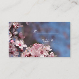 Lugar cartão de número de tabela com endereço e data