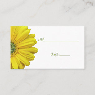 Lugar Cartão de Ocasião Especial Gerbera Daisy Amarelo