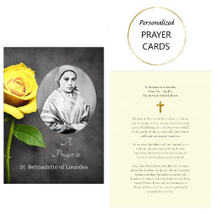 Lugar Cartão de Oração Católico de Sta. Bernadette de Lo