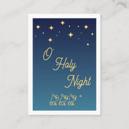 Lugar Cartão de Oração de Natal Elegante O Holy Night