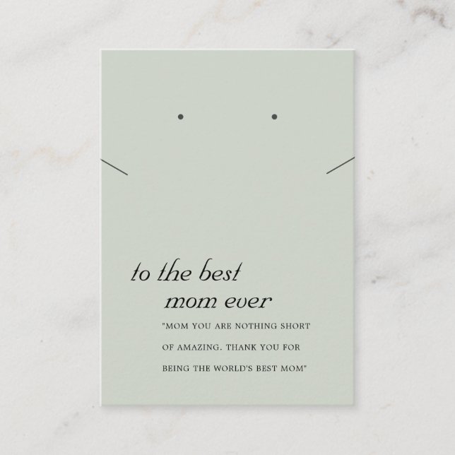 LUGAR CARTÃO DE OUTRER DA MÃE VERDE DE CINZA RUSTICA (Frente)