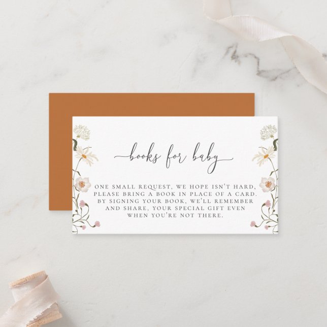 Lugar Cartão de Receptáculo de Pedido de Livro Selvagem (Frente/Verso In Situ)