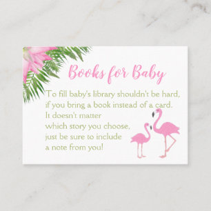 Lugar Cartão de Solicitação de Livro Tropical Flamingo