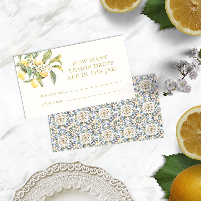 Lugar Cartão de Solto Limão (Lemon Drop Card
)