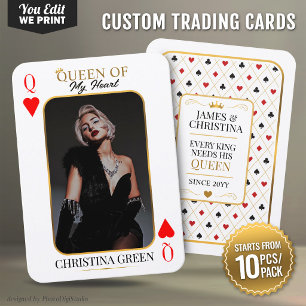 Lugar Cartão de Troca Personalizado, Foto de Poker Rainh