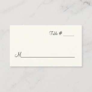 Lugar Cartão de Visita de Escolta de Marfim