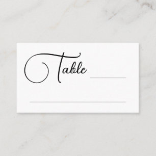Lugar Cartão Escort de Casamento de Mesa de Script bonit