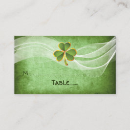 Lugar Cartão irlandês de cerimônia e verde para o casame
