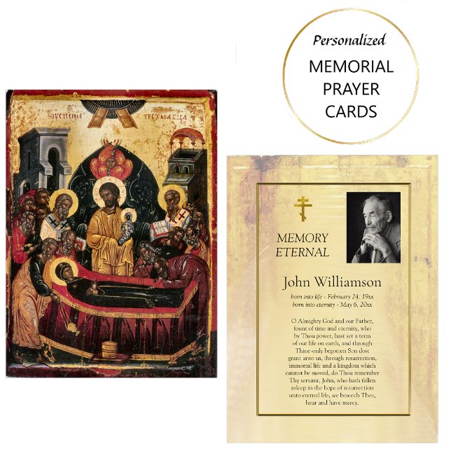 Lugar Cartão Ortodoxo Cristão de Oração de Ícone Funcion (Criador carregado)