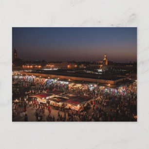 Lugar de Cartão Postal Jemaa el-Fna - Marrakech - 