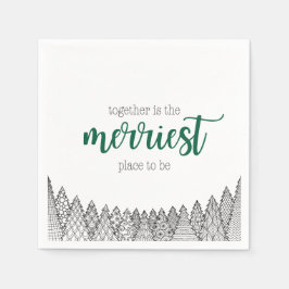 Lugar de mais alegre verde para ser guardanapos