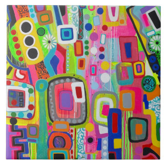 Lugar feliz 6 x 6 Azulejo cerâmico