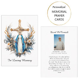 Lugar Flores Virgem Cruzada Maria Cartão Funeral de Oraç