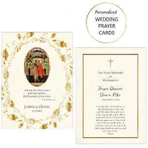 Lugar Joachim e Anna Orthodox Cartão de Oração de Casame