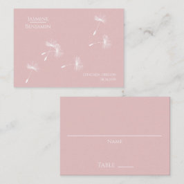 Lugar Local de Casamento de Dandelion Whimsical / Cartão