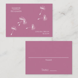 Lugar Local de Casamento de Dandelion Whimsical / Cartão