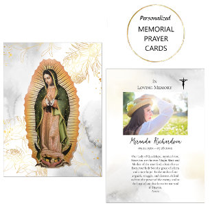 Lugar Nossa Senhora de Guadalupe Cartão de Oração Memori