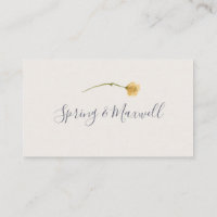 Primavera Wildflower | Cartão de Casamento Branco