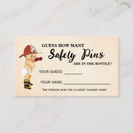 Lugar Quantos pinos de segurança Cartão de Chá do Bombei