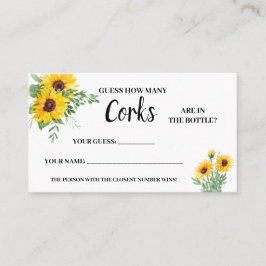 Lugar Quantos Rolhas Cartão de Jogo de Chá de Noiva de G