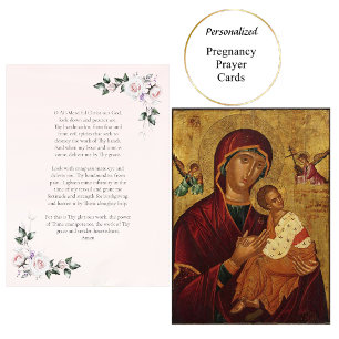Lugar Theotokos e o Cartão de Oração à Gravidez Infantil