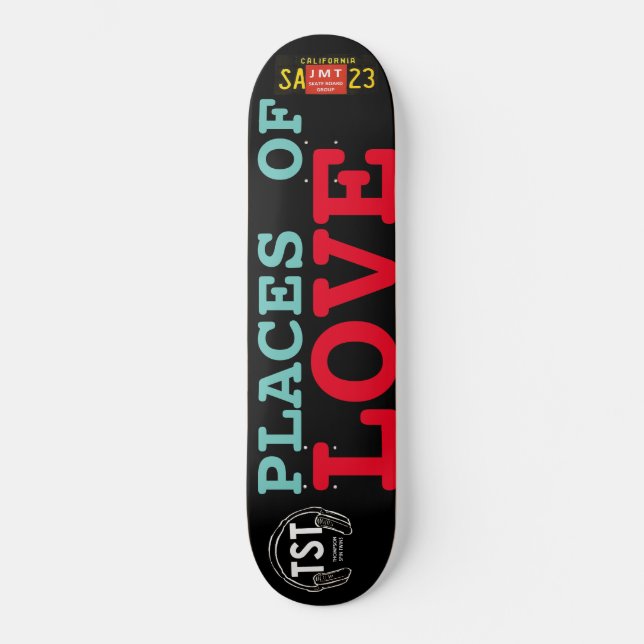 LUGARES DE AMOR  Skateboard (Frente)