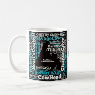 Lugares reais na caneca de Terra Nova