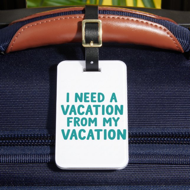 Luggage tags funny, funny quote (Frente Insitu 2)