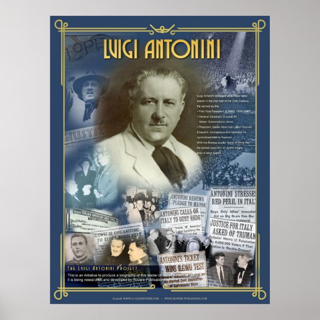 Luigi Antonini Poster (Frente)