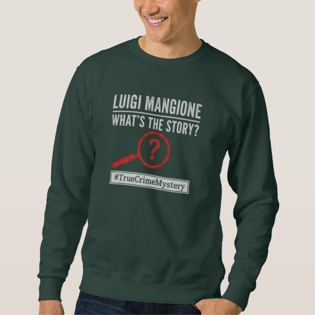 Luigi Mangione - Qual é a História? Camiseta Misté (Frente)