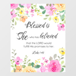 Luke 1:45 Abençoado é Ela, Escritura de Escritura