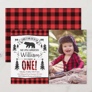 Lumberjack Birthday Convite para Festa Lumberjack