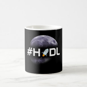 Lúmens estelares do #HODL à caneca do preto da lua